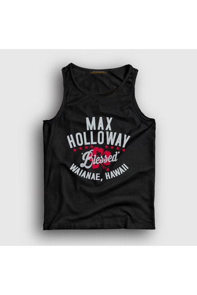 Presmono Unisex Black Blessed Mma Ufc Max Holloway Athlete 473943Tt