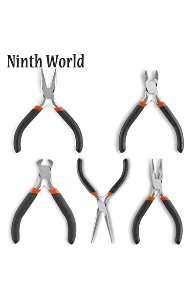 Choice 5 Piece 4.5inch Mini Electronic Pliers Diagonal Side Cutting Pliers Ca...