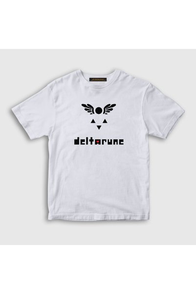 Presmono Унисекс дечија бела мајица са логоом Deltarune игре Undertale 435967tt