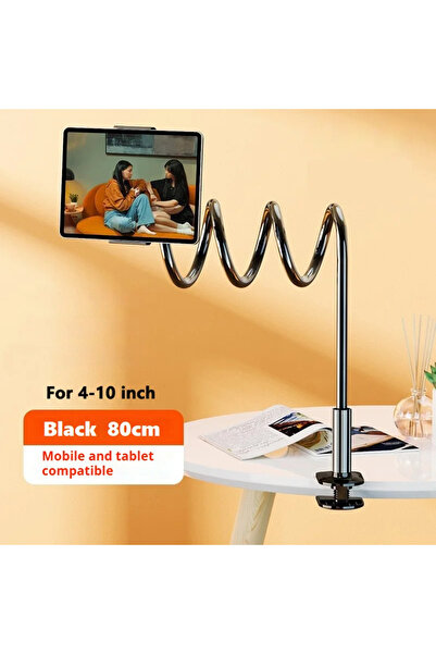Choice Black 80CM 4-10in High-quality Mobile Phone Stand Lazy Bedside Ipad Ta...