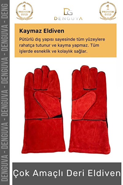 Denguva # Fireproof Gloves Heat Resistant Fireproof a Quality Laminated Waterproof Comfortable Multi-Purpose Leather