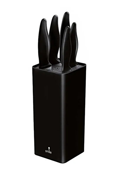 MPM Set de cuțite Smile block SNS-6, 6 piese, negru
