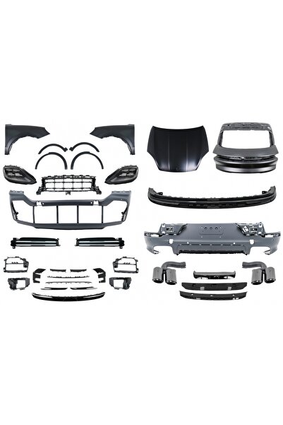 Angels Auto Pachet Exterior compatibil cu Porsche Cayenne 9Y0 (2018-2023) Con...