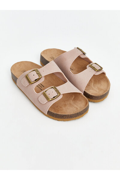 LC Waikiki Faux Suede Girls' Slippers