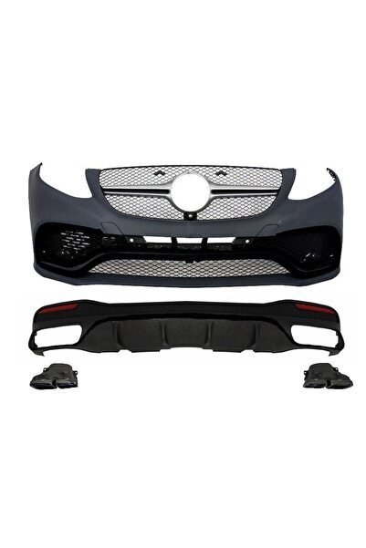 Angels Auto Pachet AMG Complet compatibil cu Mercedes GLE W166 2015+ Kit Blac...