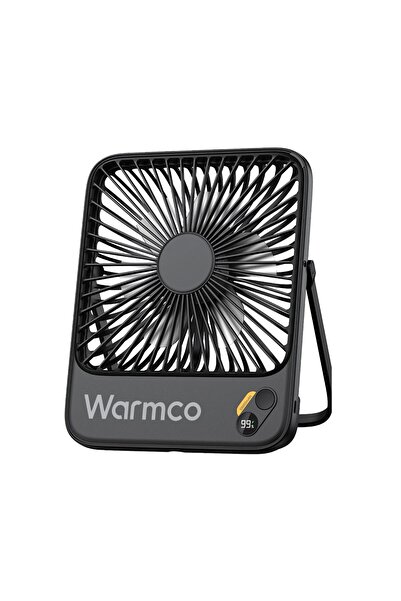 Warmco D3 10000mAh Şarjlı Masaüstü Vantilatör Dijital Göstergeli Taşınabilir ...