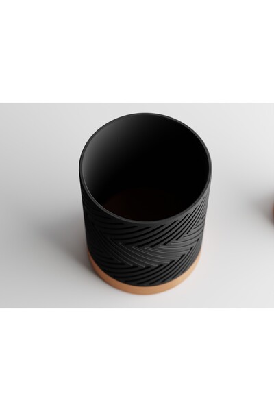 Tasarım ZigZag Dekoratif Saksı - 8 cm