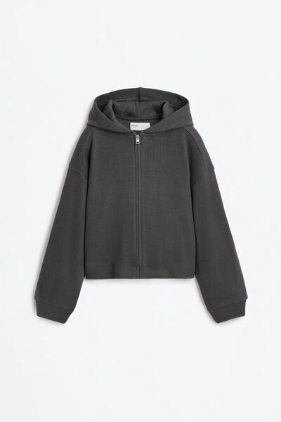 LEFTIES Kesim detaylı fermuarlı sweatshirt