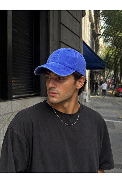 sf collection Unisex Vintage Washed Hat with Vintage Detail, Cotton Adjustabl...