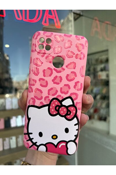 OVADA Redmi 9C/10A Uyumlu Trend Tasarım Pembe Leopar Baskılı Silikon Telefon ...
