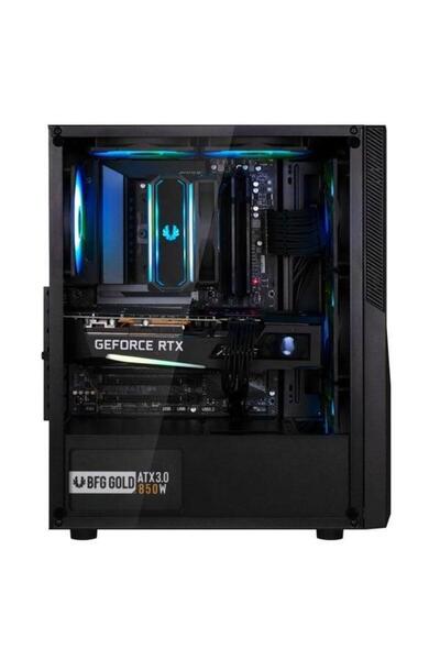 BitFenix C20 Black 600W White PSU 4x120mm FRGB Fan ATX Temperli Cam Siyah Gaming (Oyuncu) Kasa