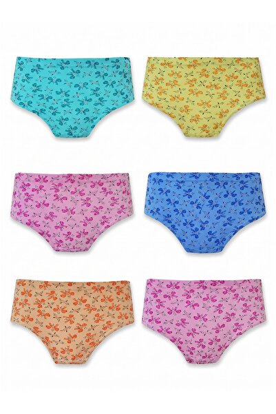 Hepsine Rakip Seher underwear 6-piece women's cotton empirme panties high wai...