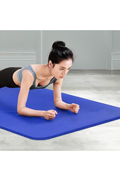 Genel Markalar Ithal 10 Mm Tpe Mavi Yoga Ve Pilates Matı