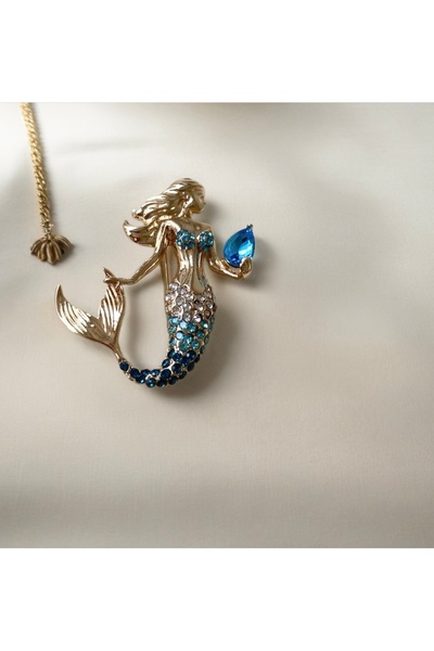 a rose jewelry Trendy Deniz Kız Broş
