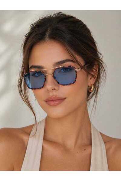 dzmerc Metal Frame, Anti-Reflective Pc Lenses, Double Layer Women's Sunglasse...