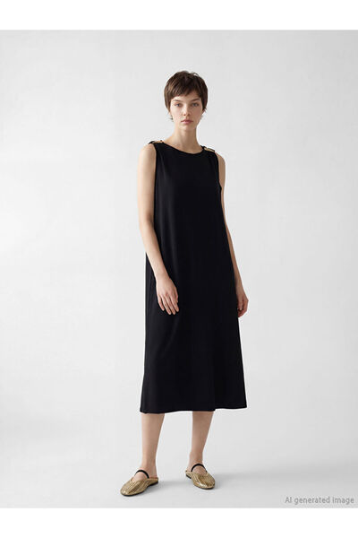 LC Waikiki Rmz Gi̇yi̇m Farkiyla Zero Roba Collar Dress