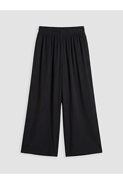 LC Waikiki Lcw modestblack elastic waist women's pants