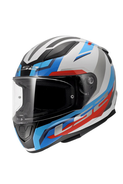 LS2 RAPID 2 HYPER BEYAZ-MAVİ-KIRMIZI KASK