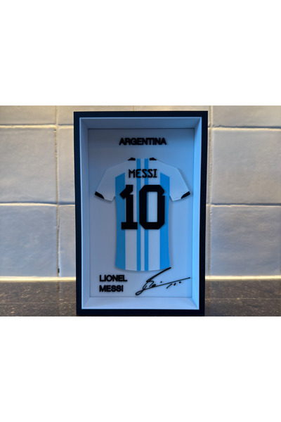 NorthEdge3D MESSI | ARGENTINA | Futbol Forma Tablo | Masa Dekoru | Çerçeveli ...