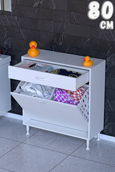 Modilayn 1 Çekmece, Kirli Sepetli, Çok Amaçlı Banyo & Mutfak Dolabı (14 Farkl...