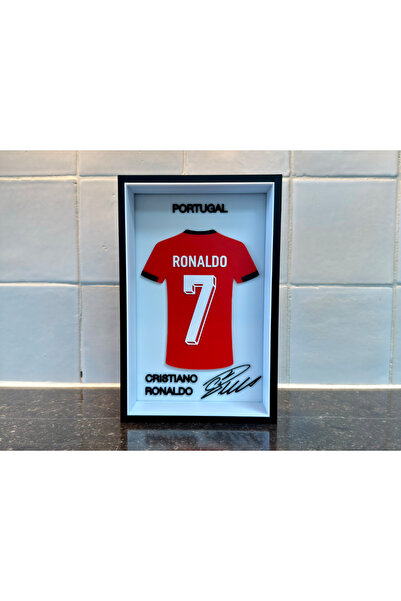 NorthEdge3D CR7-RONALDO | PORTUGAL | Futbol Forma Tablo | Masa Dekoru | Çerçe...