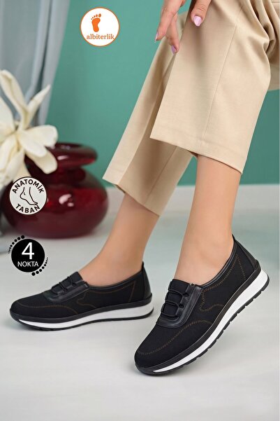 AlbiShoes Women's Mother's 4-Point Anatomical Non-Slip Sole Soft Lightweight ...
