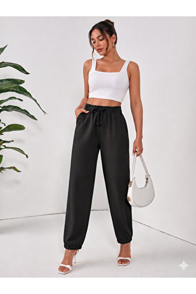 BORCKA TEKSTİL Ελαστική μέση, λεπτομέρεια από δαντέλα, πλαϊνή τσέπη, άνετη εφ...