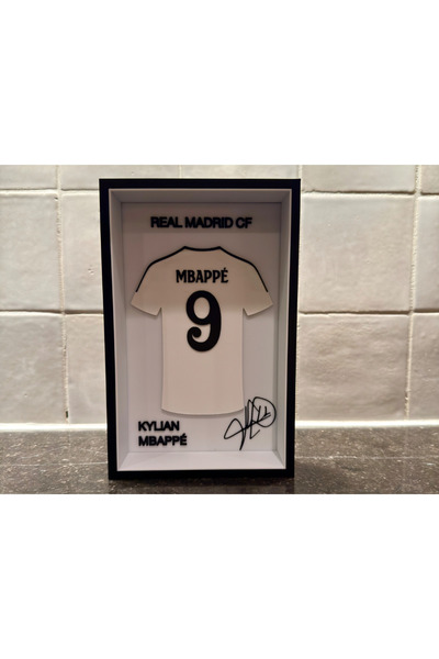 NorthEdge3D Kylian Mbappe | REAL MADRİD FC | Futbol Forma Tablo | Masa Dekoru...