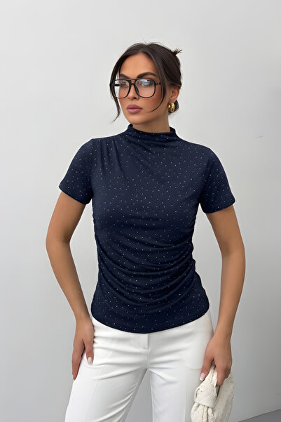 spirituel Γυναικείο T-Shirt με κοντό μανίκι, διακοσμημένο με πέτρες, υφασμάτι...