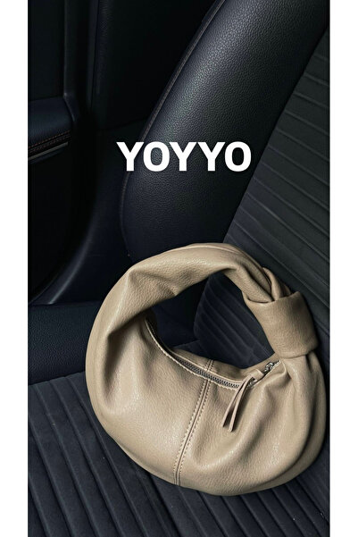 YOYYO Women's XL Jordie Handbag Mink () Large Size Button Detail Hand - Shoul...