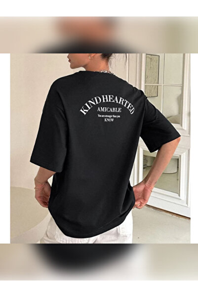 TİMİSİVA Μπλουζάκι Unisex oversized με τύπωμα με κοντό μανίκι και λαιμόκοψη, ...