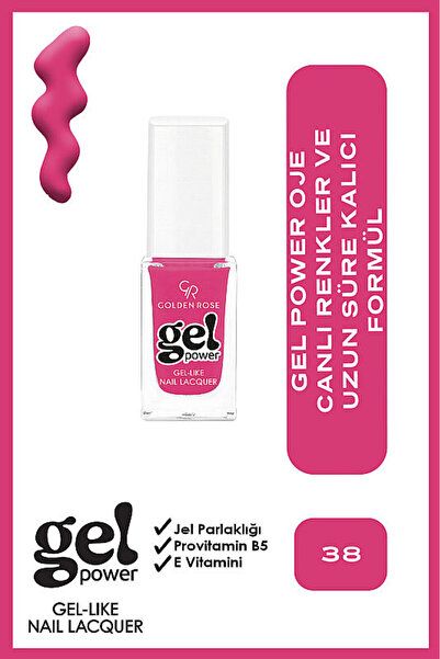 Golden Rose Gel Power Nail Lacquer-38-Jel Oje