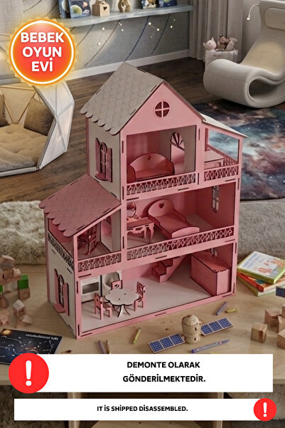 Dekorvin Bebek Oyun Evi Çocuk Odası Oyun Evi Bebek Çocuk Odası Oyun Puzzle Oy...