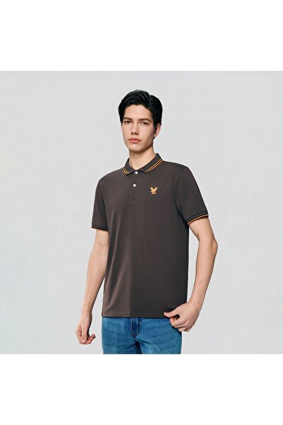 Giordano قميص بولو رجالي ضيق من قماش البيكيه مع ليكرا