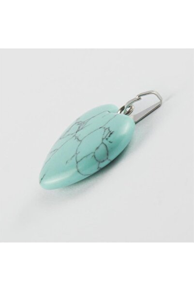ZERO LAND Gldisptm 2 cm Heart Figure (15748) Turquoise Natural Stone-Turquoise