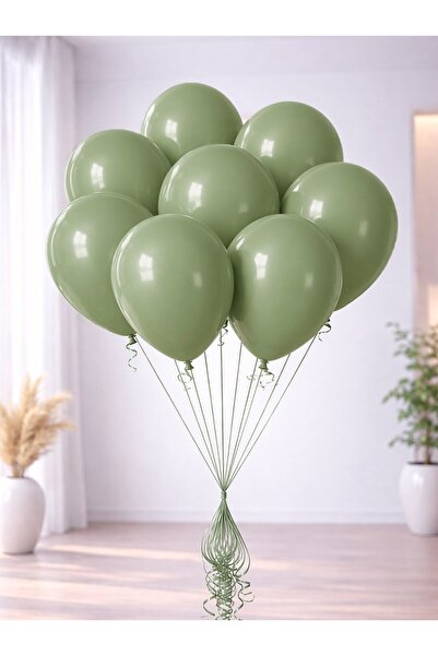 Kalisan Okaliptus Eucalyptus Retro Balon Parti Balonu 12 inc 10'lu