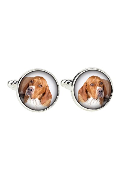 Art - Dog English Pointer I - cufflinks, a shirt accessory, a shirt pendant f...