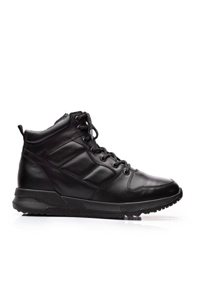 UrbanShoes Ghete bărbați din piele naturală, Leofex - 731 Negru Box