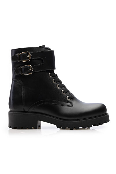 UrbanShoes Ghete dama din piele naturala, Leofex - 279 Negru Box