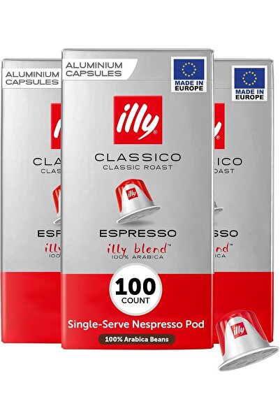 illy Espresso Classico, Medium Roast, 100% Arabica, Pack of 10 - 100 Capsules