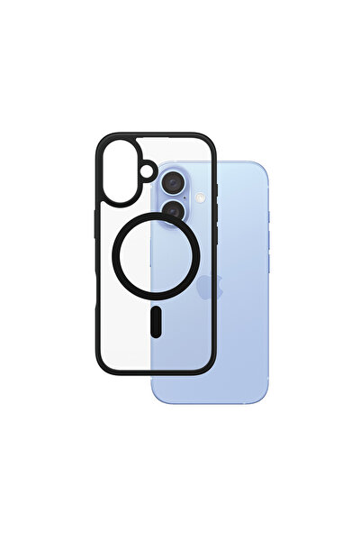 CARE by PanzerGlass® Husă pentru iPhone 16, HardCase Black MagSafe & Frame Se...