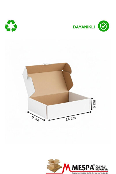MEŞPA AMBALAJ 14 X 6 X 6 cm Kargo Kutusu 25 ADET – Karton Ürün Gönderim ve Pa...