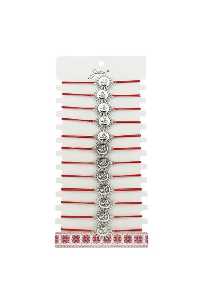 OEM Bratara delicata Martisor de 1 Martie pentru doamne, Set 12 bucati, Model...