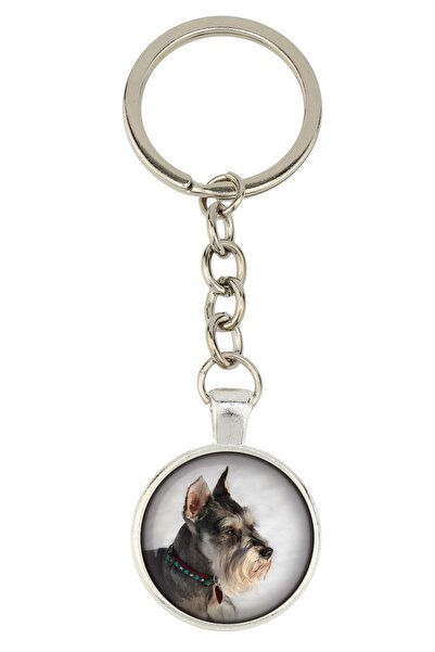 Art - Dog Schnauzer I - keychain with your photo, key decoration, bag pendant...