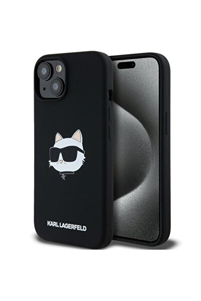 Stef's Cat Husa MagSafe pentru Apple iPhone 15 Plus, Karl Lagerfeld, Silicone...