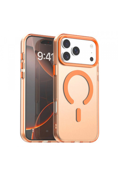 Techsuit Husă MagSafe pentru Apple iPhone 17 Pro, Techsuit, CandyCase, Portoc...