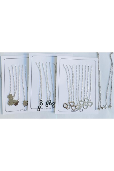 OEM Pereche de cercei Argint pur argint 925 Lantisor elegant Diverse, livrat ...