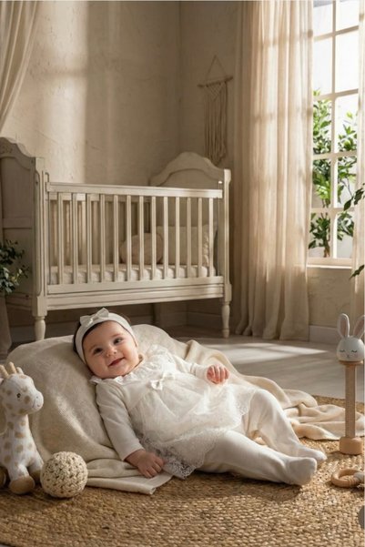 Bamoola 100% Cotton Premium 2-Piece Baby Romper Set (Romper + Bandana)
