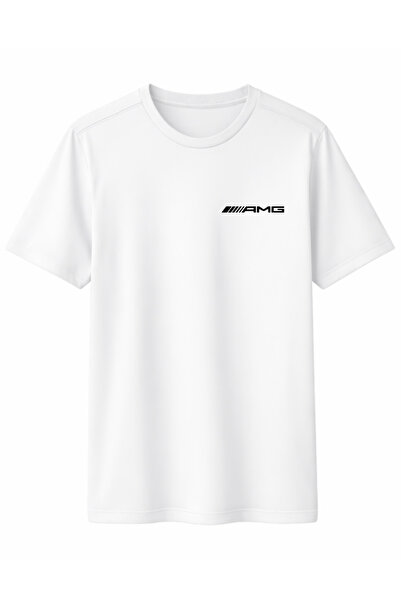 karikatürstore Merceds Benz Amg Siyah Ön ve Arka Baskılı Kaliteli Unisex Tişört