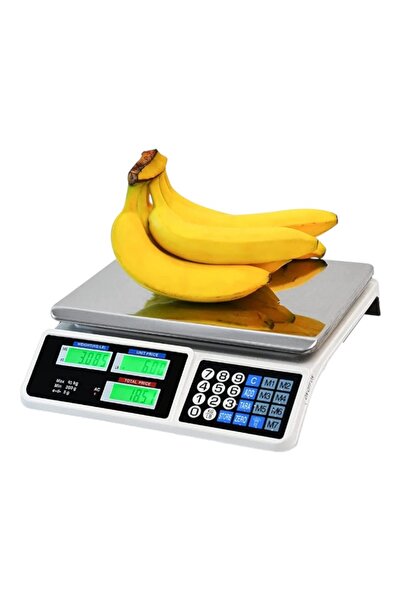 E-ANAMAG Ηλεκτρονική Ζυγαριά για Φρούτα και Λαχανικά, Αντοχή 40 κιλών